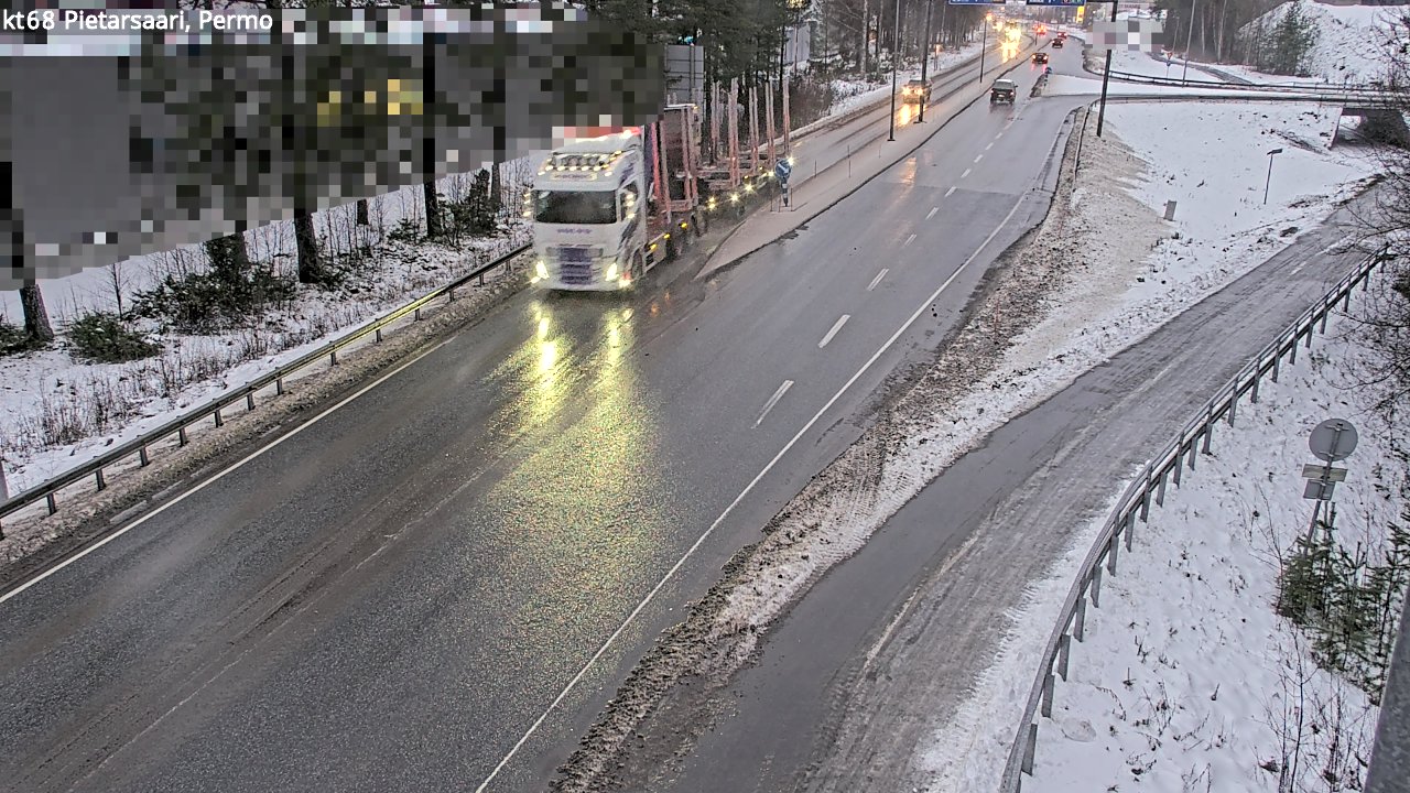 Weather Camera Image Väg 68 Jakobstad, Permo, Pietarsaari, Pohjanmaa