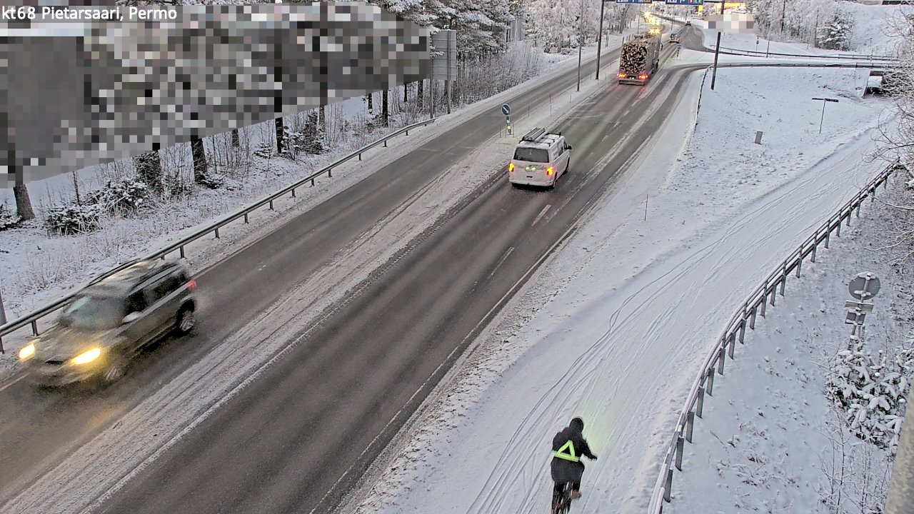 Weather Camera Image Väg 68 Jakobstad, Permo, Pietarsaari, Pohjanmaa