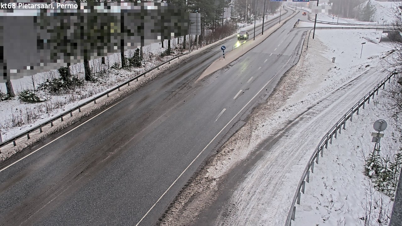 Weather Camera Image Väg 68 Jakobstad, Permo, Pietarsaari, Pohjanmaa