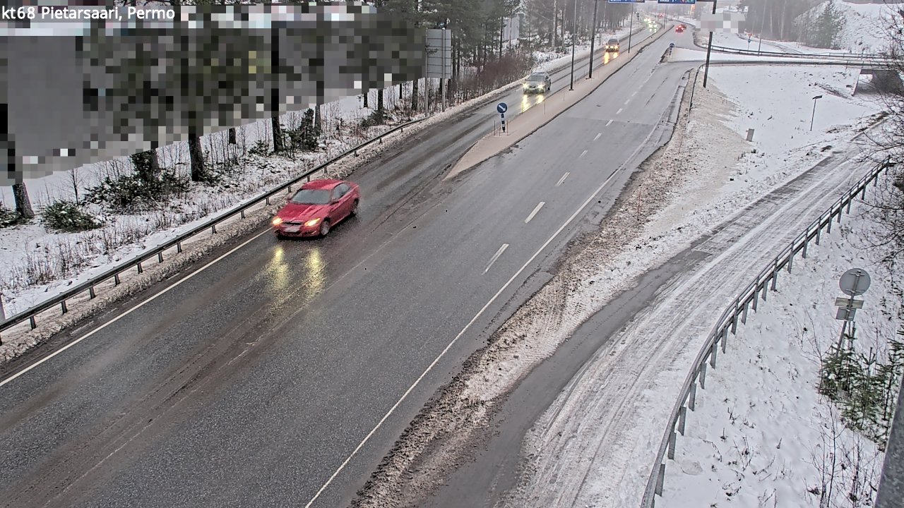 Weather Camera Image Väg 68 Jakobstad, Permo, Pietarsaari, Pohjanmaa