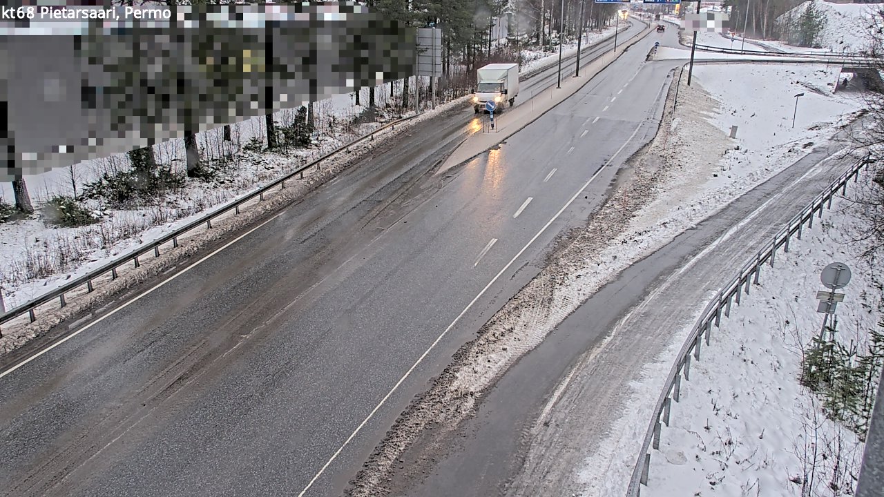 Weather Camera Image Väg 68 Jakobstad, Permo, Pietarsaari, Pohjanmaa