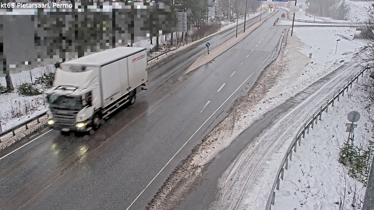 Weather Camera Image Väg 68 Jakobstad, Permo, Pietarsaari, Pohjanmaa