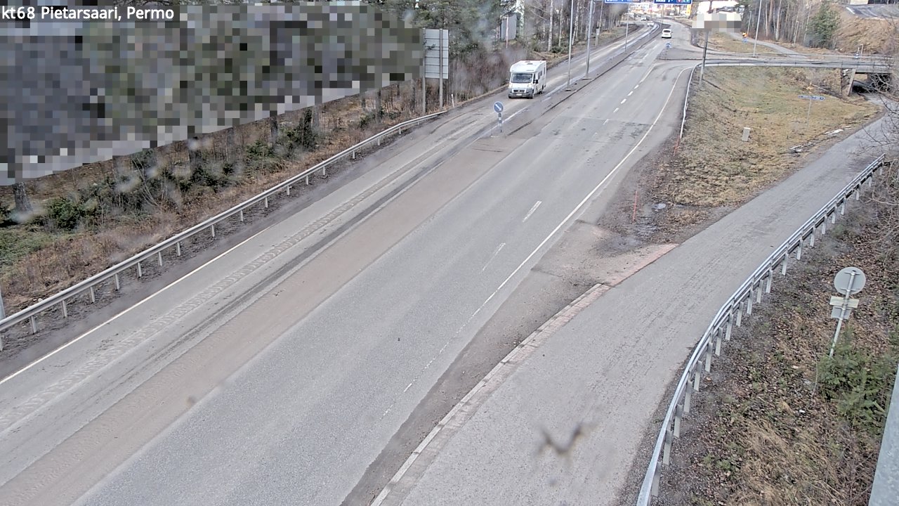 Weather Camera Image Väg 68 Jakobstad, Permo, Pietarsaari, Pohjanmaa