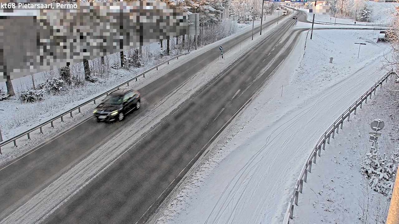 Weather Camera Image Väg 68 Jakobstad, Permo, Pietarsaari, Pohjanmaa