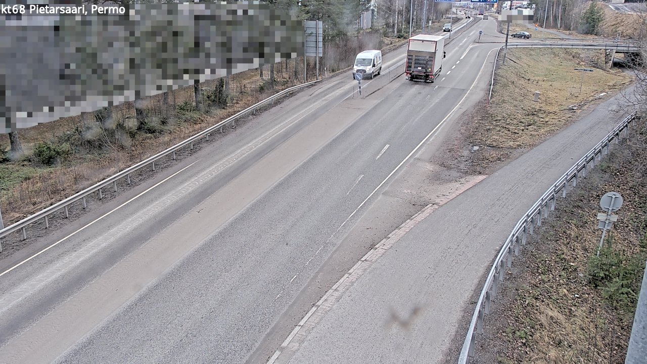Weather Camera Image Väg 68 Jakobstad, Permo, Pietarsaari, Pohjanmaa