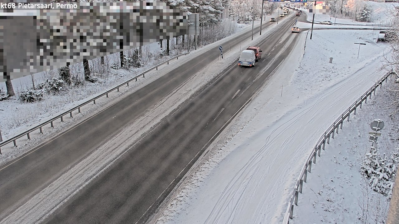Weather Camera Image Väg 68 Jakobstad, Permo, Pietarsaari, Pohjanmaa