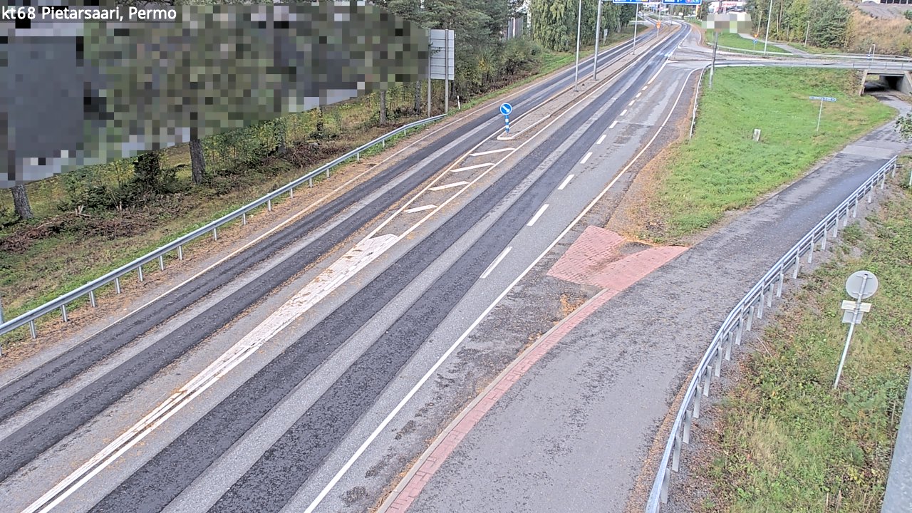 Weather Camera Image Väg 68 Jakobstad, Permo, Pietarsaari, Pohjanmaa