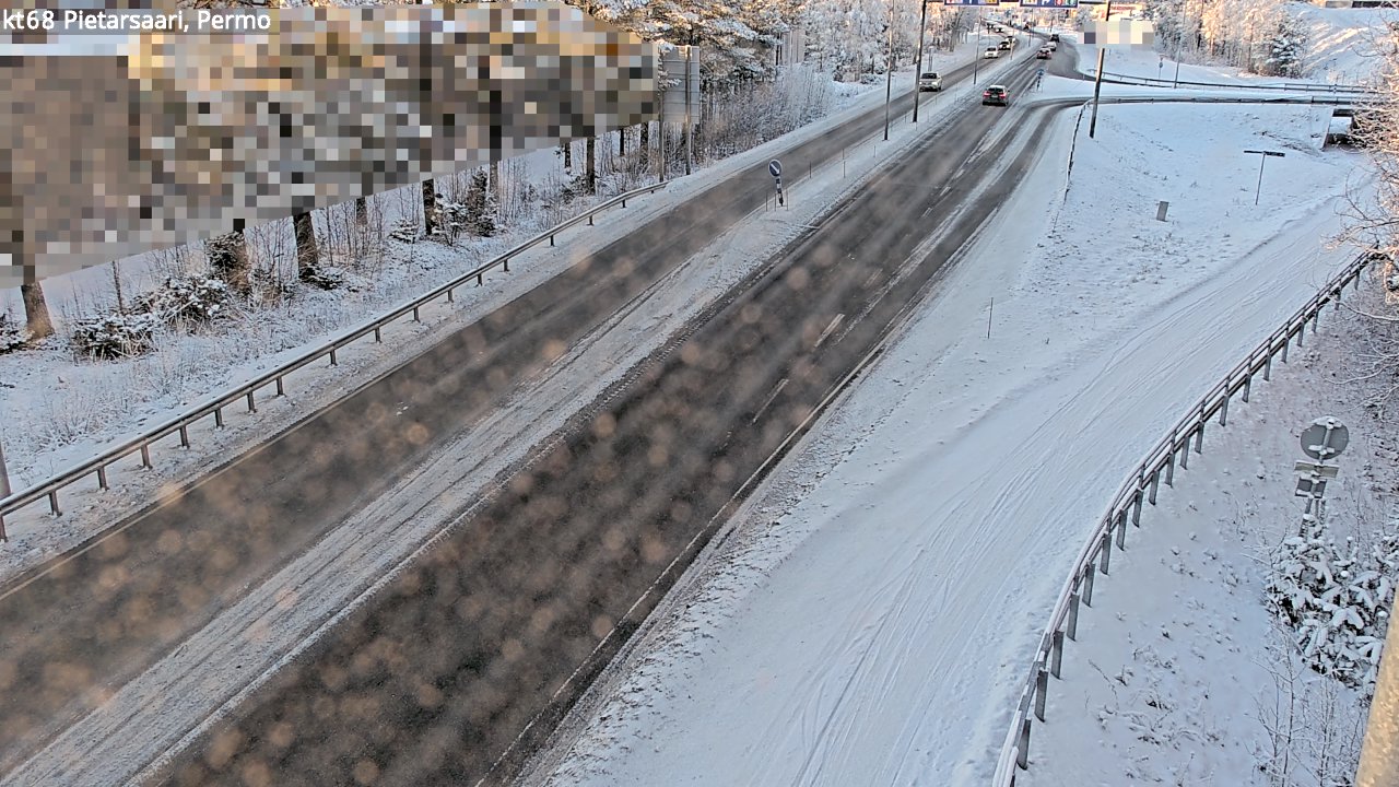 Weather Camera Image Väg 68 Jakobstad, Permo, Pietarsaari, Pohjanmaa