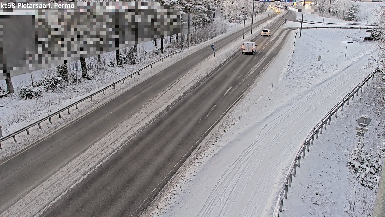 Weather Camera Image Väg 68 Jakobstad, Permo, Pietarsaari, Pohjanmaa