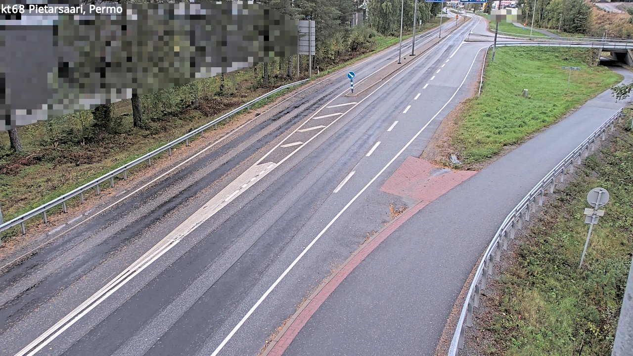 Weather Camera Image Väg 68 Jakobstad, Permo, Pietarsaari, Pohjanmaa