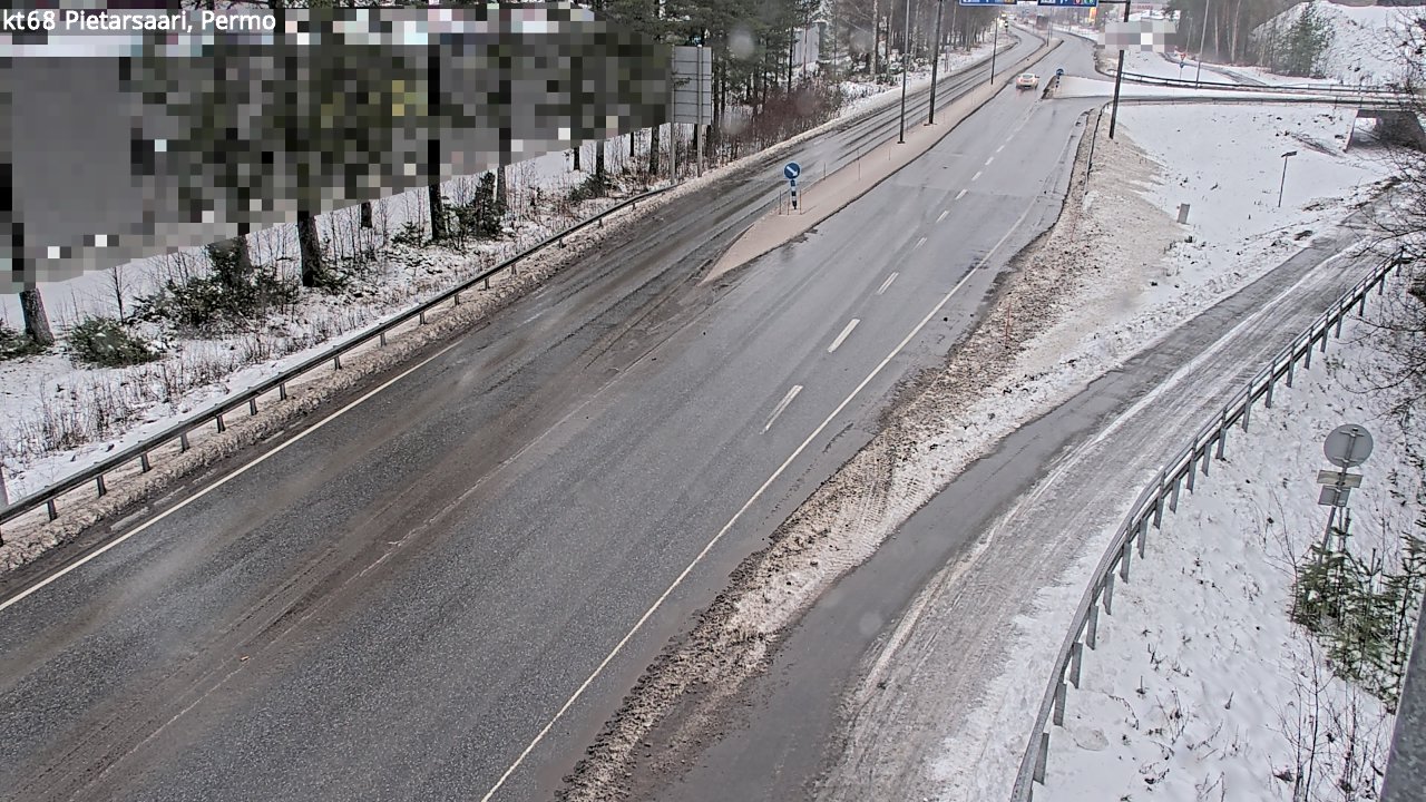 Weather Camera Image Väg 68 Jakobstad, Permo, Pietarsaari, Pohjanmaa