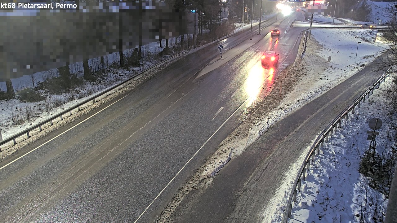 Weather Camera Image Väg 68 Jakobstad, Permo, Pietarsaari, Pohjanmaa