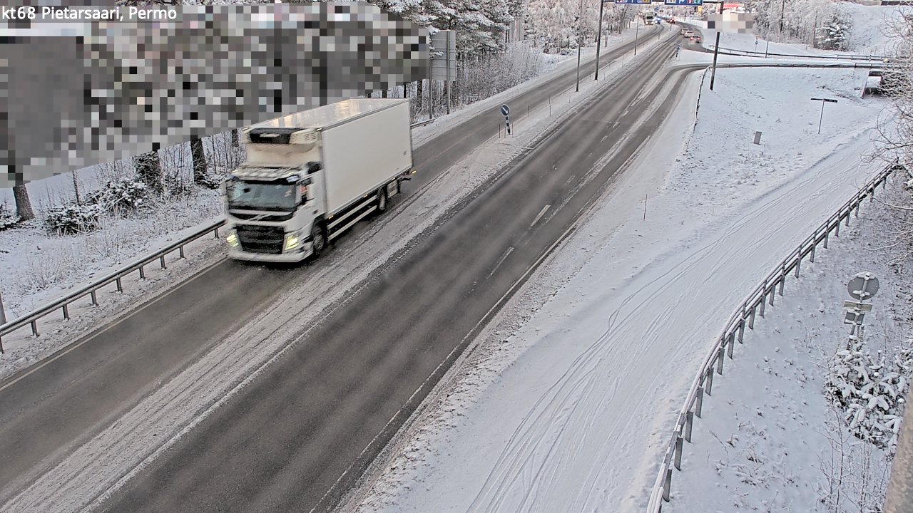 Weather Camera Image Väg 68 Jakobstad, Permo, Pietarsaari, Pohjanmaa