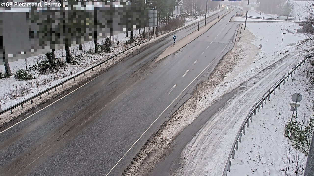 Weather Camera Image Väg 68 Jakobstad, Permo, Pietarsaari, Pohjanmaa