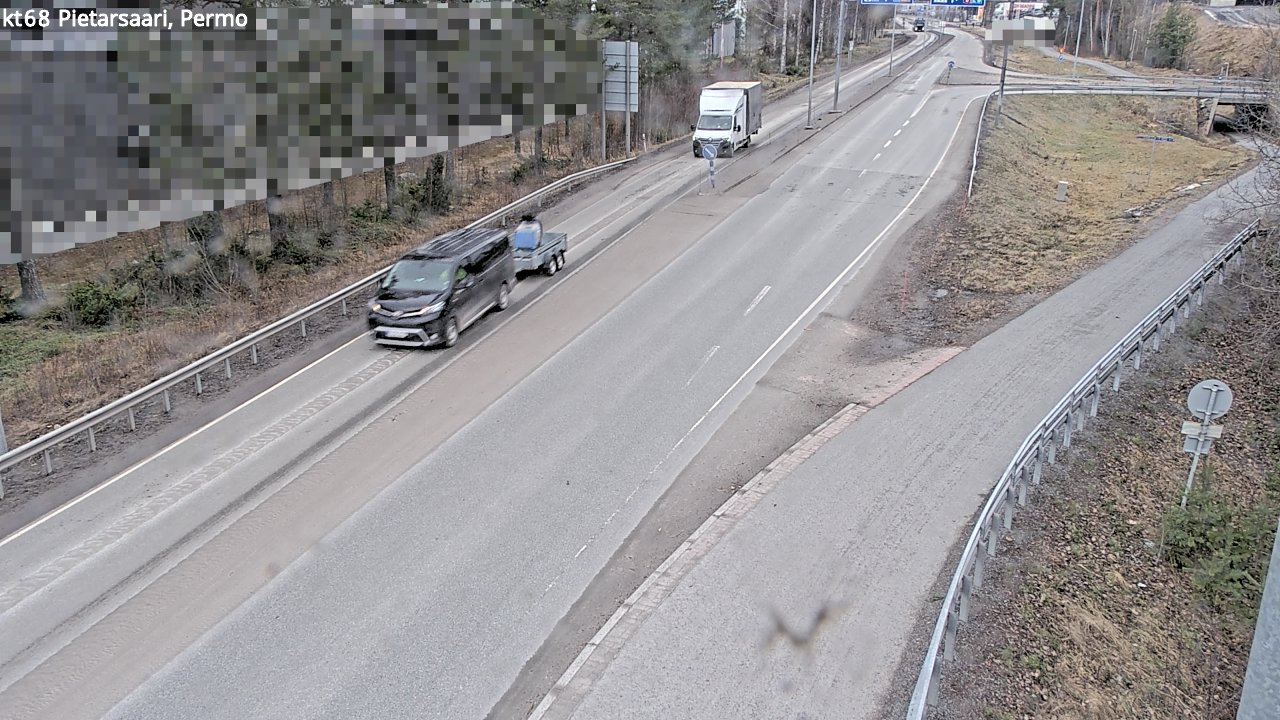 Weather Camera Image Väg 68 Jakobstad, Permo, Pietarsaari, Pohjanmaa