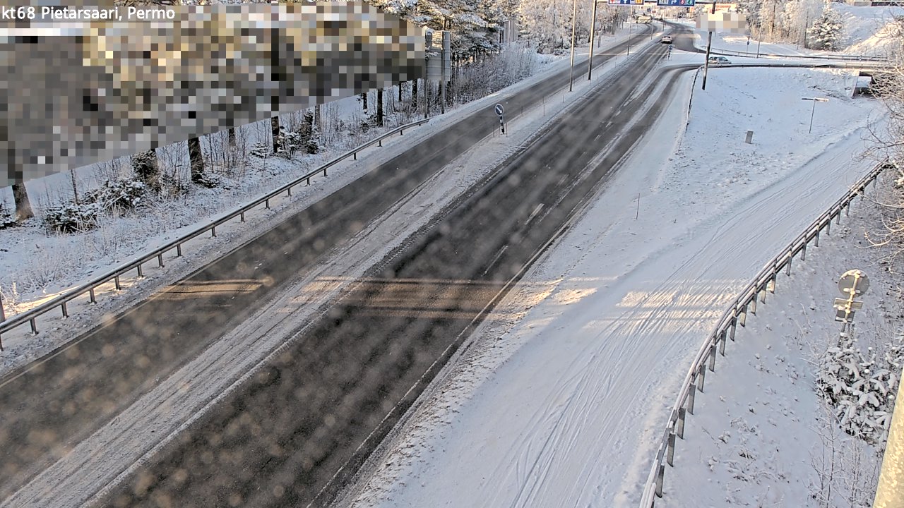 Weather Camera Image Väg 68 Jakobstad, Permo, Pietarsaari, Pohjanmaa