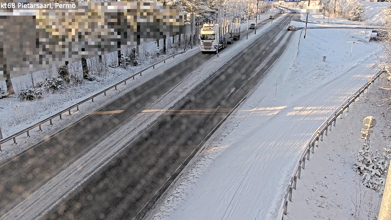 Weather Camera Image Väg 68 Jakobstad, Permo, Pietarsaari, Pohjanmaa