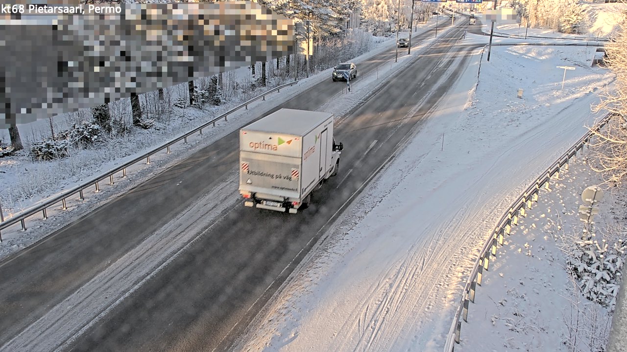 Weather Camera Image Road 68 Pietarsaari, Permo, Pietarsaari, Pohjanmaa