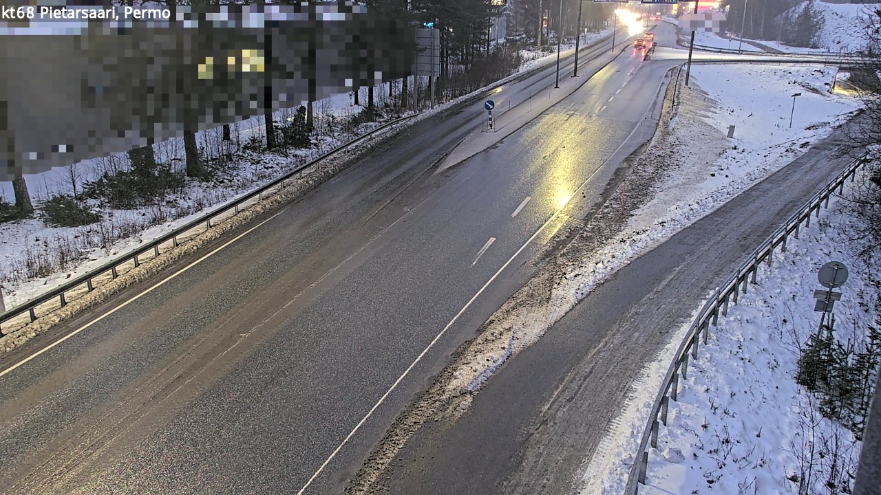 Weather Camera Image Väg 68 Jakobstad, Permo, Pietarsaari, Pohjanmaa