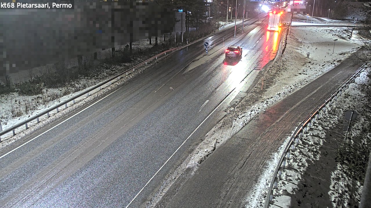 Weather Camera Image Väg 68 Jakobstad, Permo, Pietarsaari, Pohjanmaa