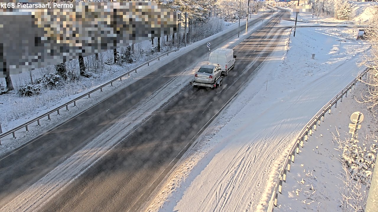 Weather Camera Image Road 68 Pietarsaari, Permo, Pietarsaari, Pohjanmaa
