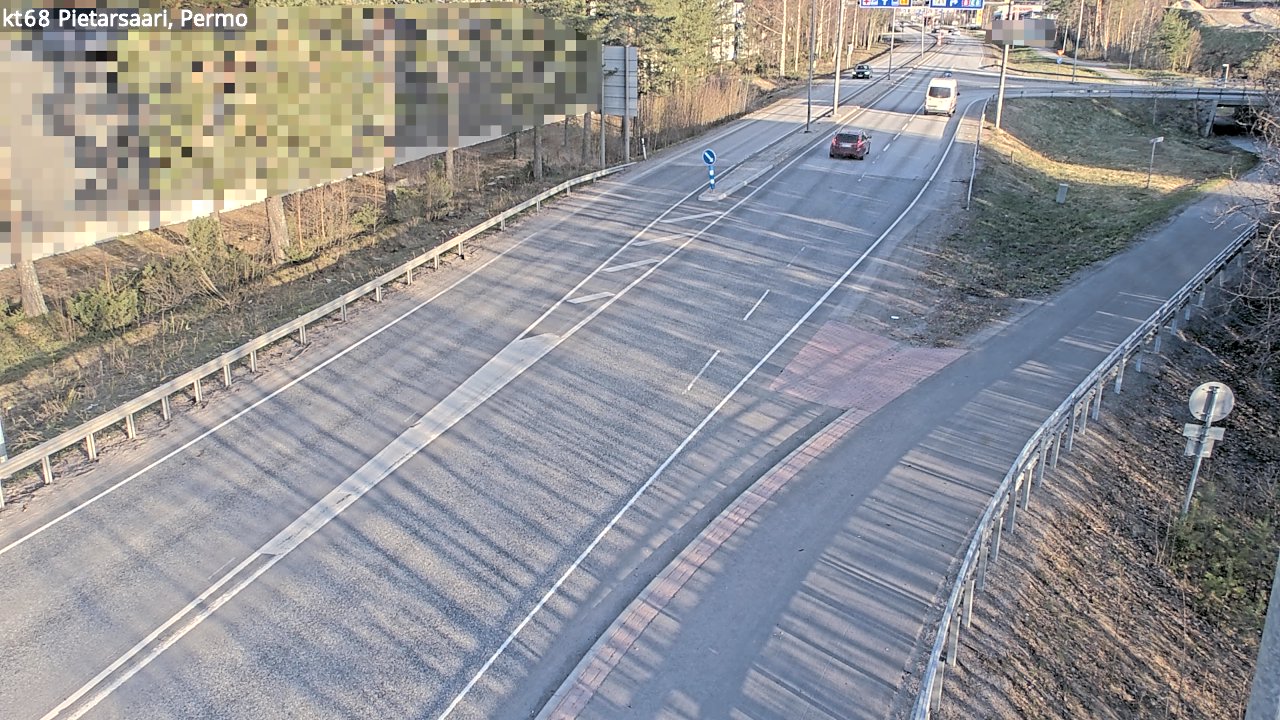 Weather Camera Image Väg 68 Jakobstad, Permo, Pietarsaari, Pohjanmaa