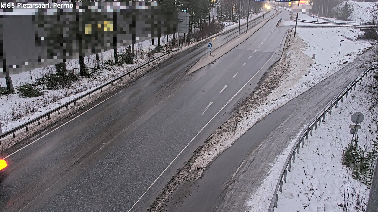 Weather Camera Image Väg 68 Jakobstad, Permo, Pietarsaari, Pohjanmaa