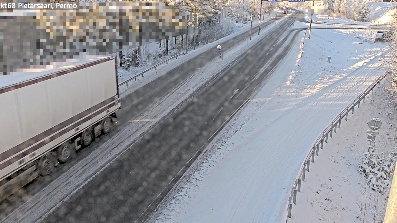 Weather Camera Image Väg 68 Jakobstad, Permo, Pietarsaari, Pohjanmaa