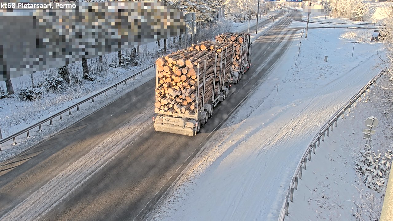 Weather Camera Image Road 68 Pietarsaari, Permo, Pietarsaari, Pohjanmaa
