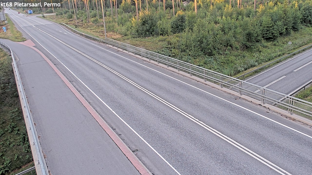 Weather Camera Image Väg 68 Jakobstad, Permo, Pietarsaari, Pohjanmaa