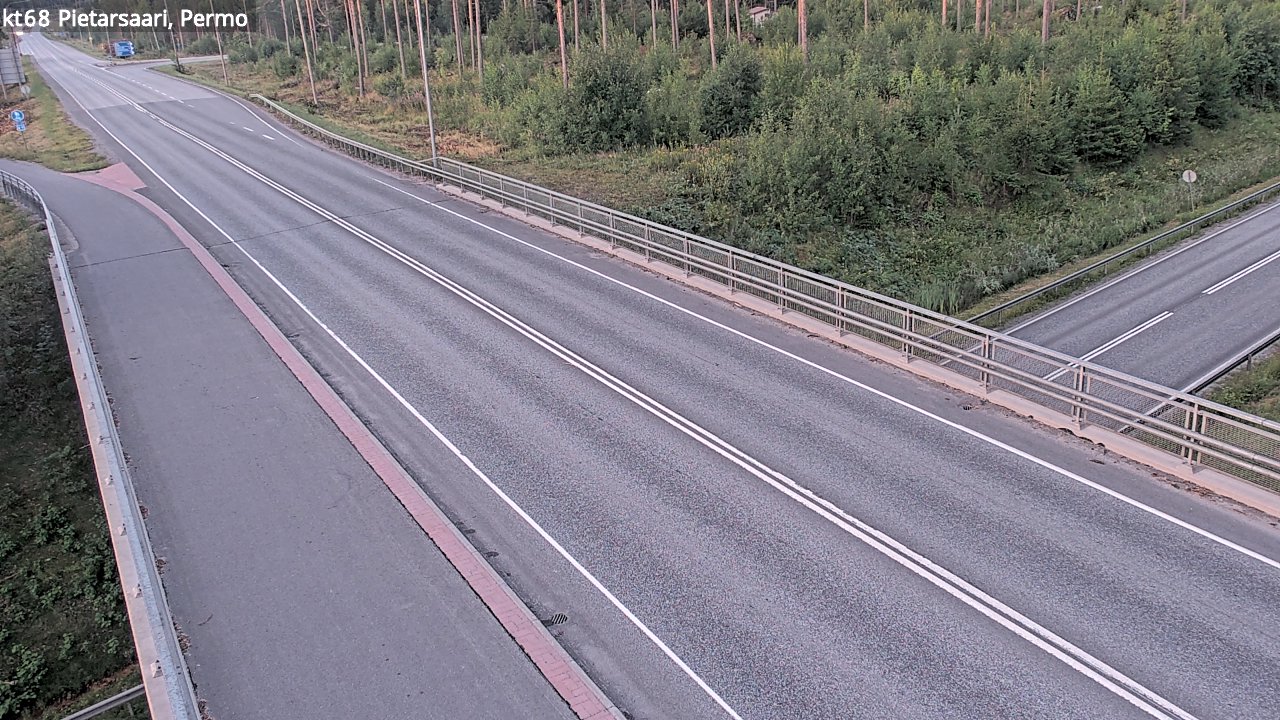 Weather Camera Image Väg 68 Jakobstad, Permo, Pietarsaari, Pohjanmaa