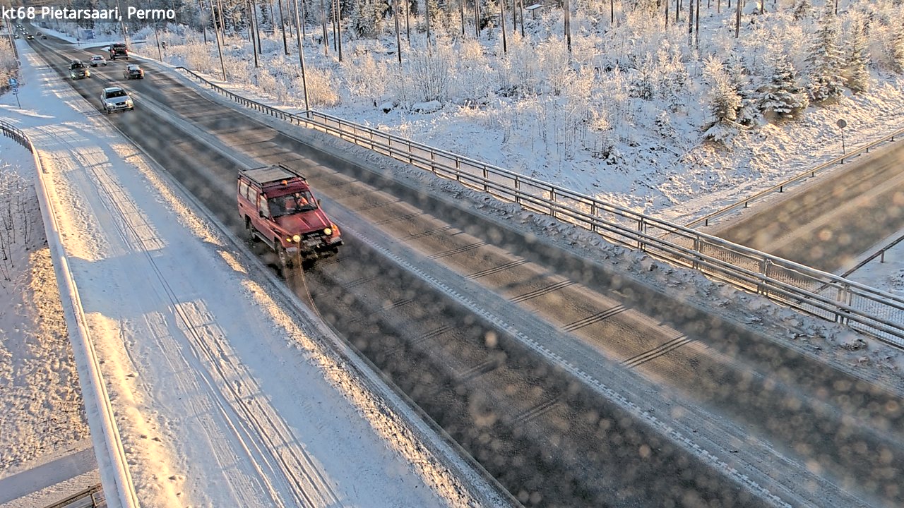 Weather Camera Image Väg 68 Jakobstad, Permo, Pietarsaari, Pohjanmaa