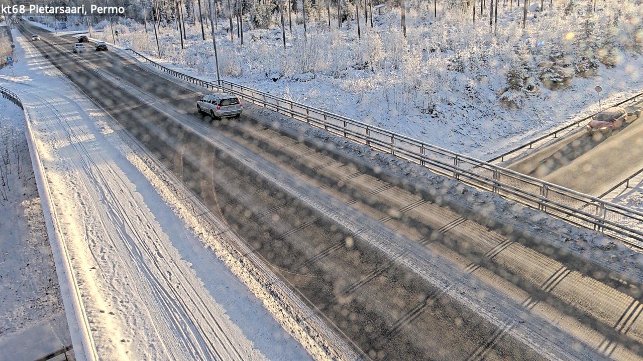 Weather Camera Image Väg 68 Jakobstad, Permo, Pietarsaari, Pohjanmaa