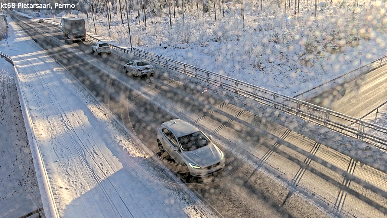 Weather Camera Image Väg 68 Jakobstad, Permo, Pietarsaari, Pohjanmaa