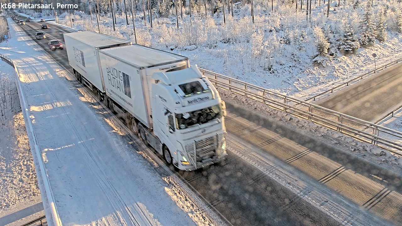 Weather Camera Image Väg 68 Jakobstad, Permo, Pietarsaari, Pohjanmaa