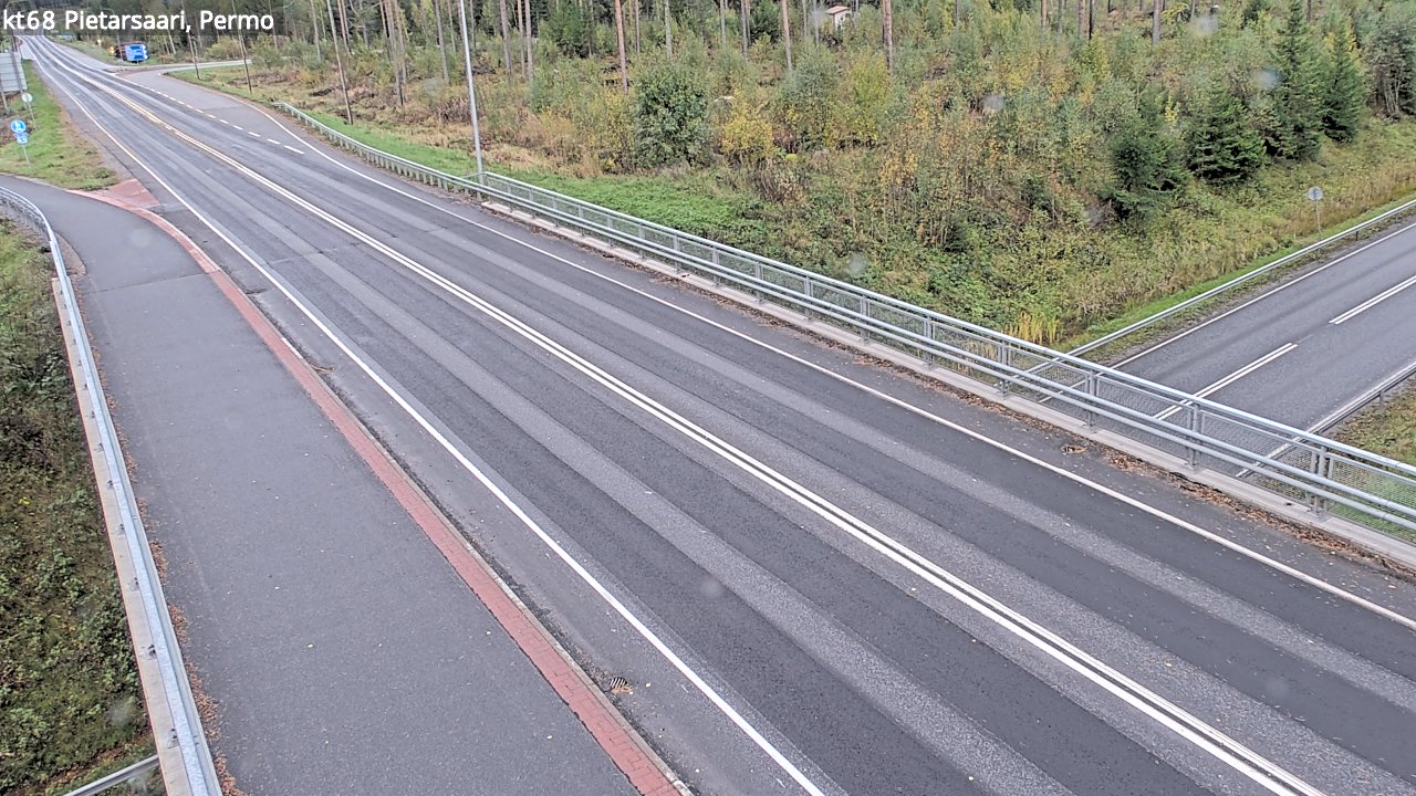 Weather Camera Image Road 68 Pietarsaari, Permo, Pietarsaari, Pohjanmaa