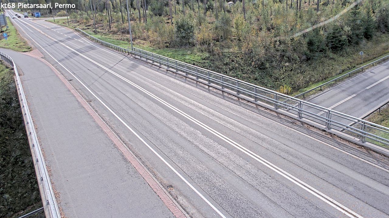Weather Camera Image Väg 68 Jakobstad, Permo, Pietarsaari, Pohjanmaa