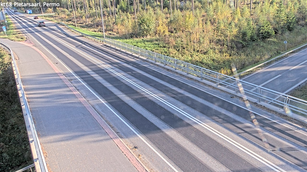 Weather Camera Image Road 68 Pietarsaari, Permo, Pietarsaari, Pohjanmaa