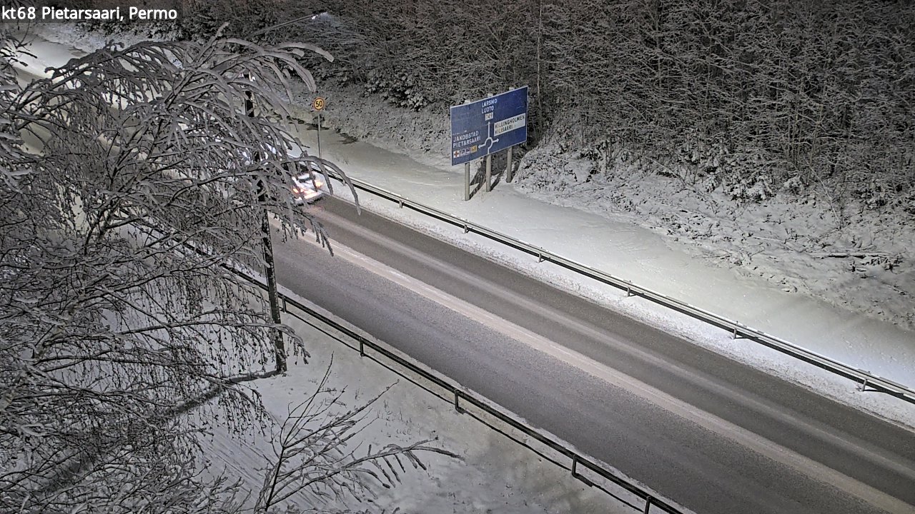 Weather Camera Image Väg 68 Jakobstad, Permo, Pietarsaari, Pohjanmaa
