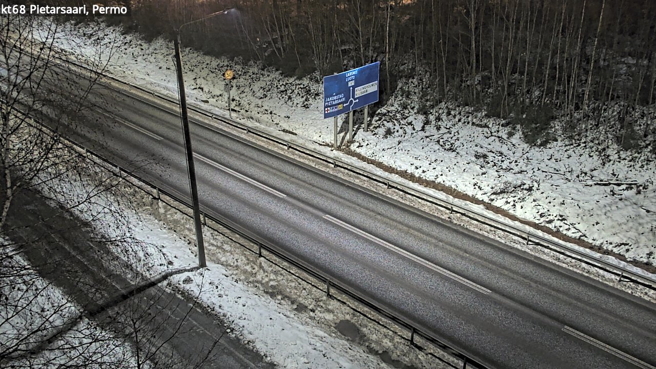 Weather Camera Image Road 68 Pietarsaari, Permo, Pietarsaari, Pohjanmaa