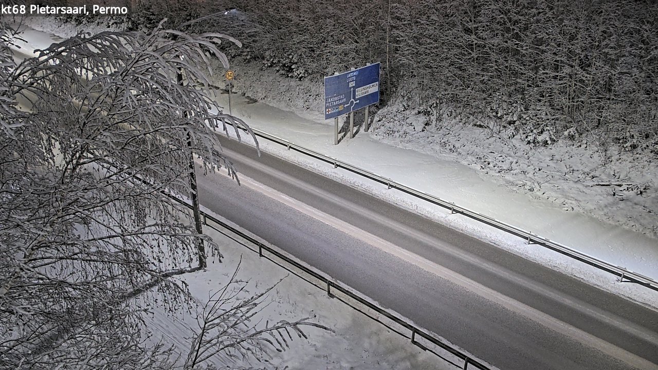 Weather Camera Image Väg 68 Jakobstad, Permo, Pietarsaari, Pohjanmaa