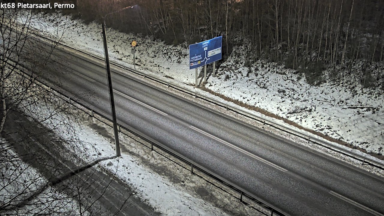 Weather Camera Image Road 68 Pietarsaari, Permo, Pietarsaari, Pohjanmaa