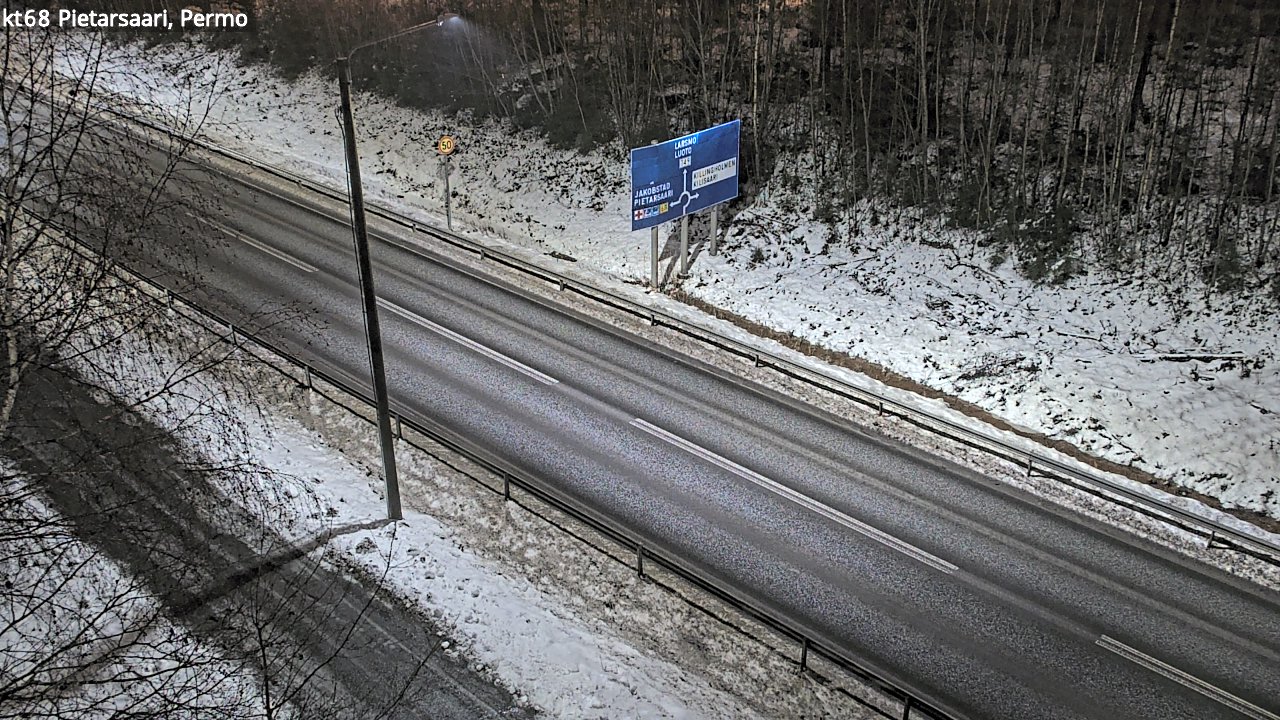 Weather Camera Image Road 68 Pietarsaari, Permo, Pietarsaari, Pohjanmaa