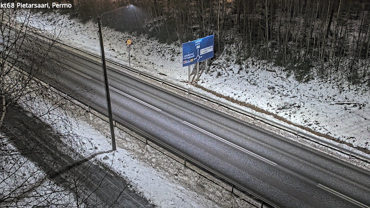 Weather Camera Image Road 68 Pietarsaari, Permo, Pietarsaari, Pohjanmaa
