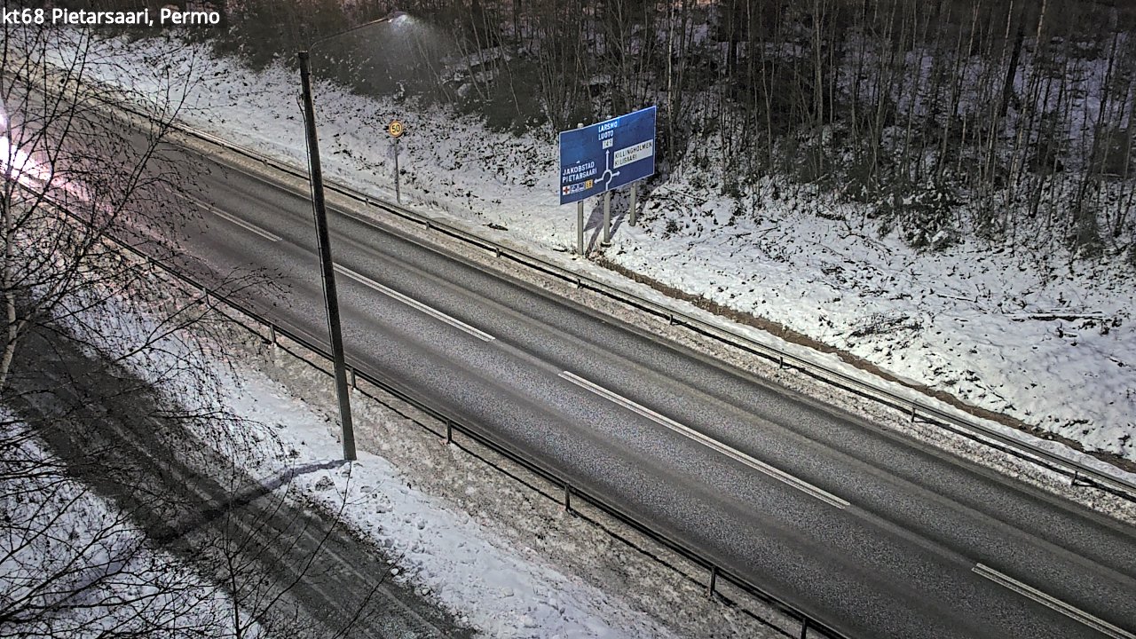 Weather Camera Image Road 68 Pietarsaari, Permo, Pietarsaari, Pohjanmaa