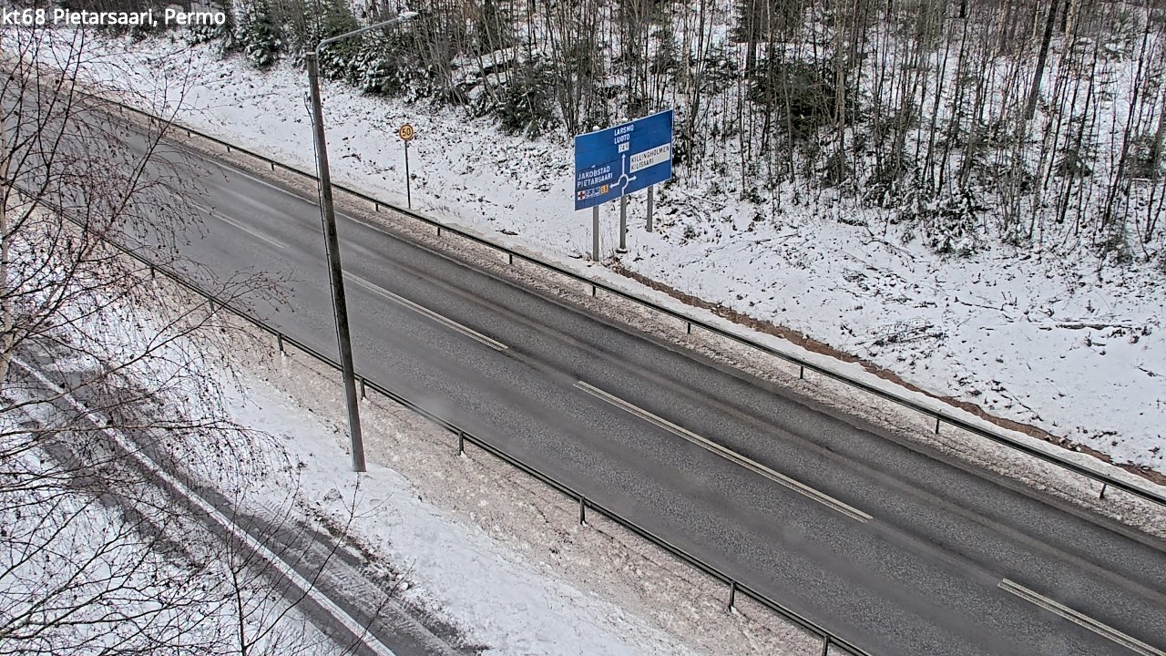 Weather Camera Image Road 68 Pietarsaari, Permo, Pietarsaari, Pohjanmaa