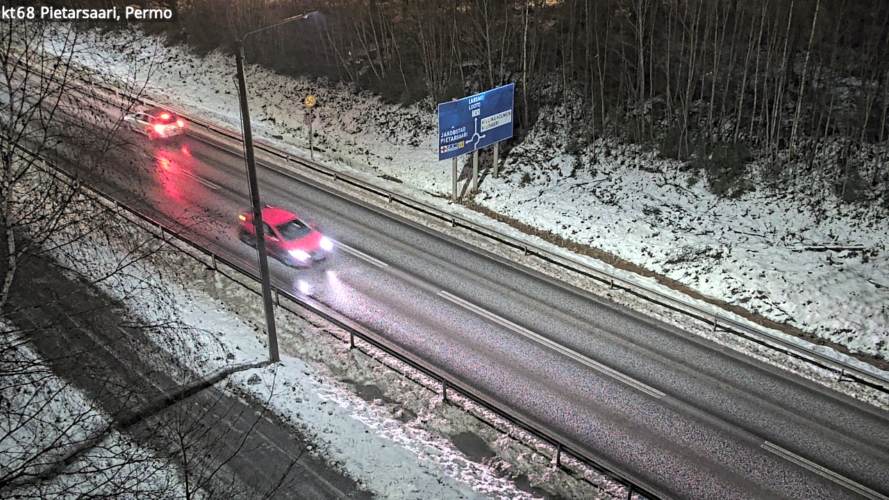 Weather Camera Image Road 68 Pietarsaari, Permo, Pietarsaari, Pohjanmaa