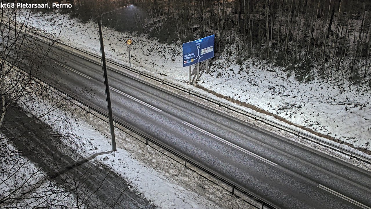 Weather Camera Image Road 68 Pietarsaari, Permo, Pietarsaari, Pohjanmaa