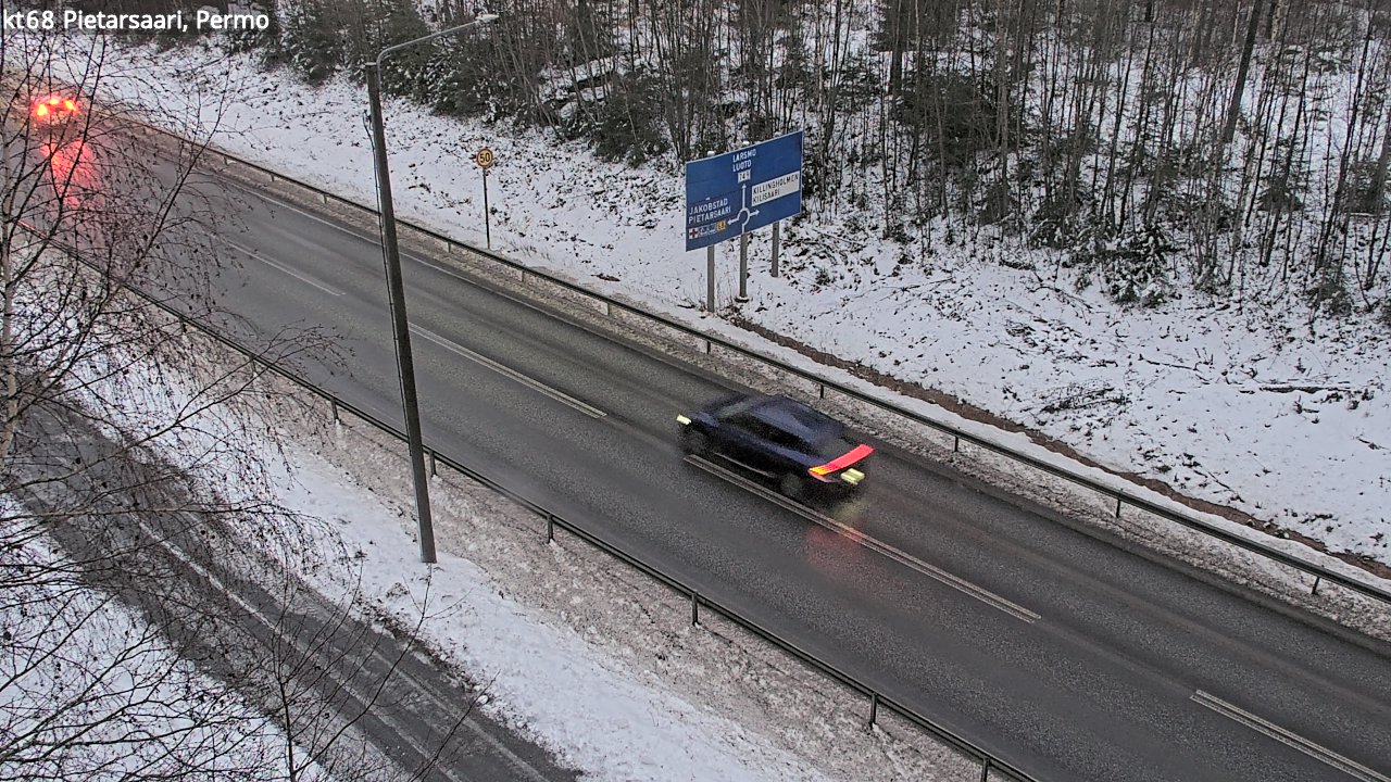 Weather Camera Image Road 68 Pietarsaari, Permo, Pietarsaari, Pohjanmaa