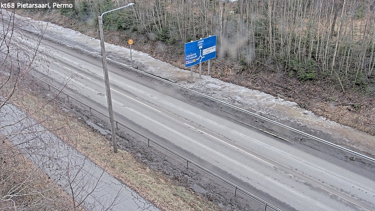 Weather Camera Image Road 68 Pietarsaari, Permo, Pietarsaari, Pohjanmaa